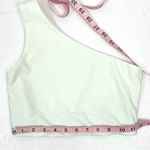 Alohas Manola Asymmetrical Shoulder Naked Top Bra Avorio - Picture 8 of 12